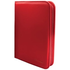 Vivid Red 4-Pocket Zippered PRO-Binder